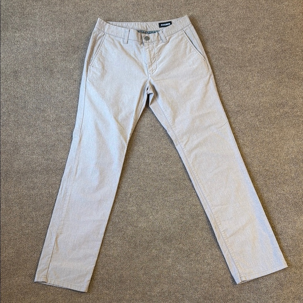 Bonobos Chino Pants Mens 29x32 Tailored Fit Beige Trousers Dress Office
